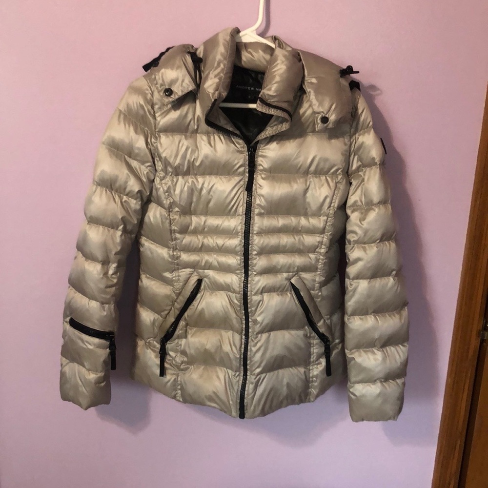 Andrew Marc 650 Fill Power Puffer Down Coat